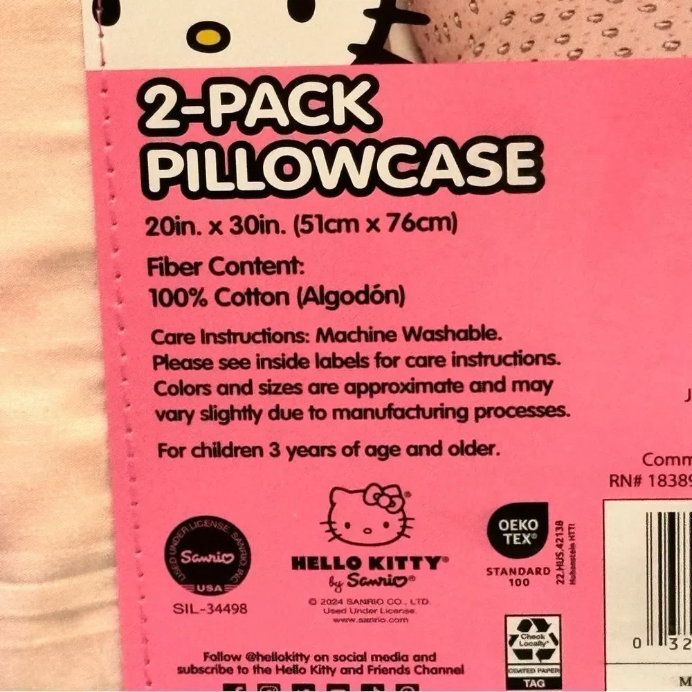 Hello Kitty 2 - Pack Pillowcase - Picture 4 of 6